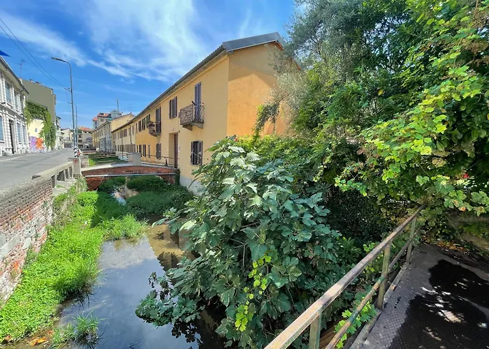 Green Oasis On Water In The Center Of Milan